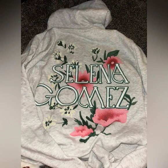 Selena Gomez Light Gray Hoodie - Picture 4 of 4
